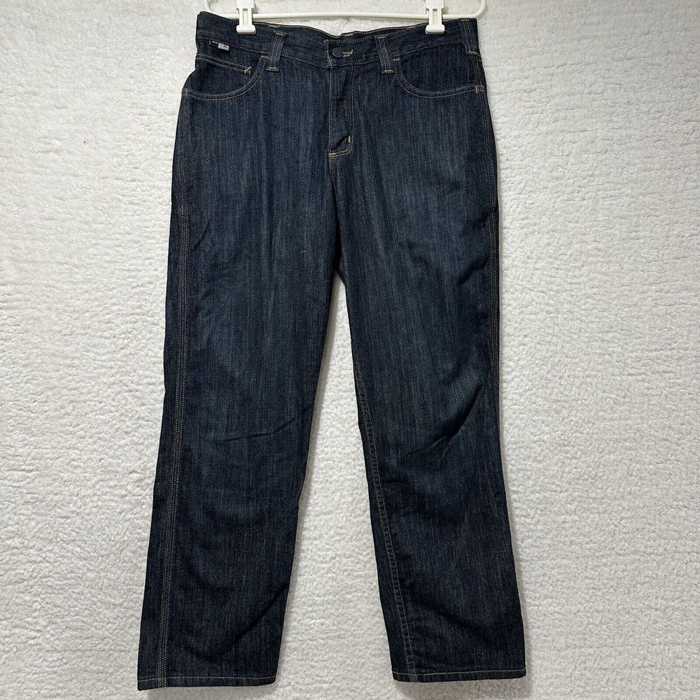 Carhartt FR Cat 2 Men's Blue Denim Work Pants 104790-131 Size Actual 33X27